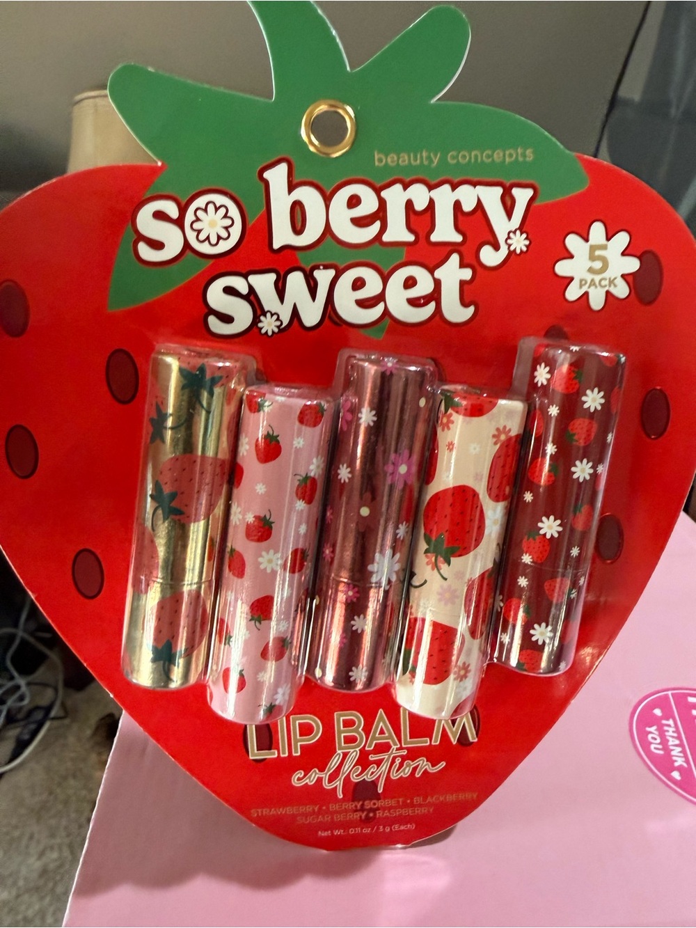 Beauty Concepts Berry Sweet Lip Balm Collection - Red Multi-Pack